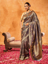 Zari Jaal Crepe Saree
